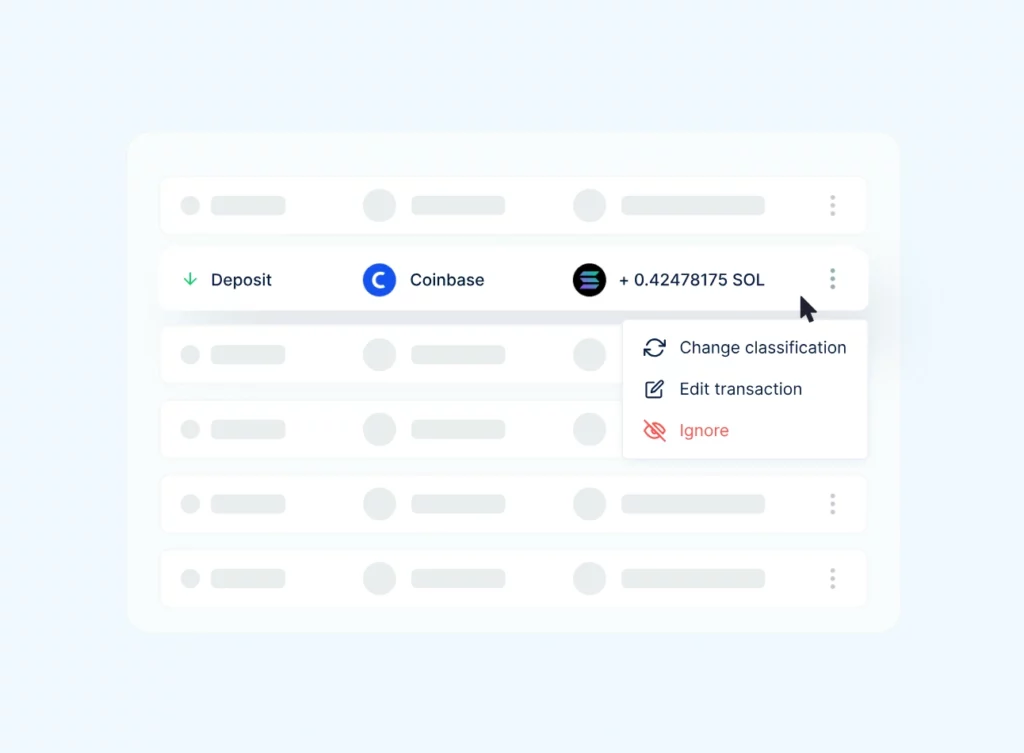 Classify Your Crypto Transactions